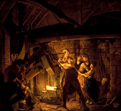 Eine Eisenhütte von Joseph Wright of Derby